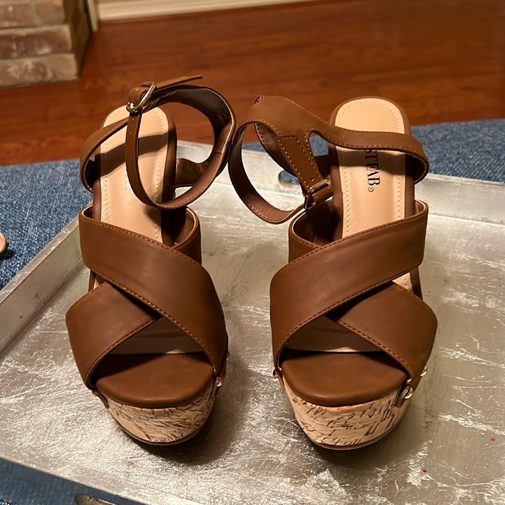 JustFab sandals, great condition, nearly new, size 6.5